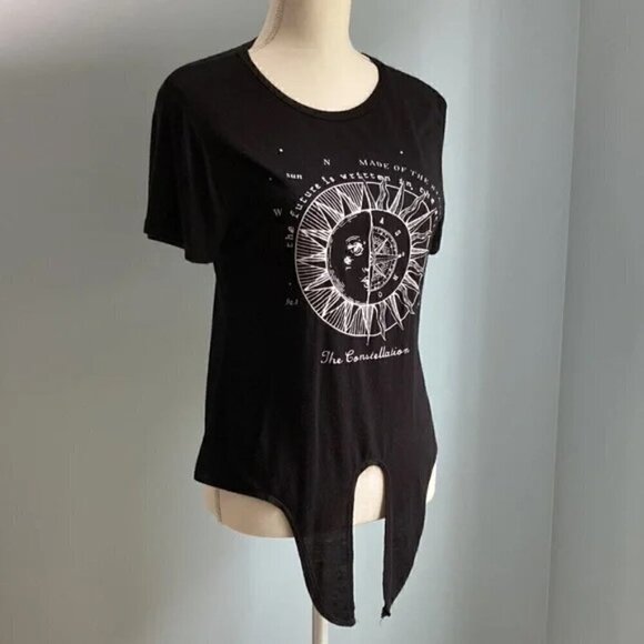 Dirtee Laundry The Constellation Tie Front T-Shirt - Women S - Picture 3 of 10